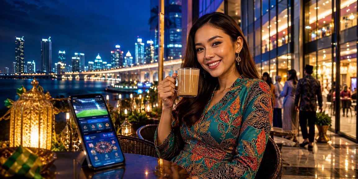 Antaramuka kasino mudah alih bercorak batik diakses dari Johor