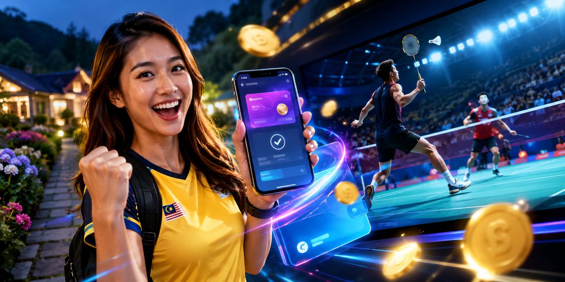 Pemain Malaysia menggunakan aplikasi kasino slot di telefon pintar